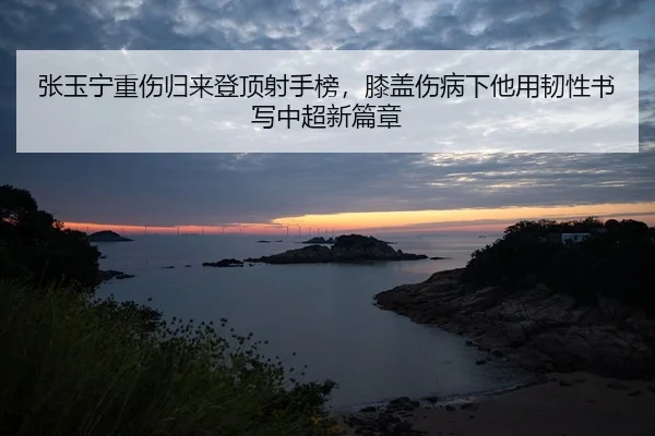张玉宁重伤归来登顶射手榜，膝盖伤病下他用韧性书写中超新篇章