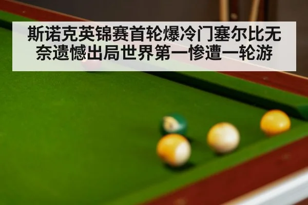 斯诺克英锦赛首轮爆冷门塞尔比无奈遗憾出局世界第一惨遭一轮游